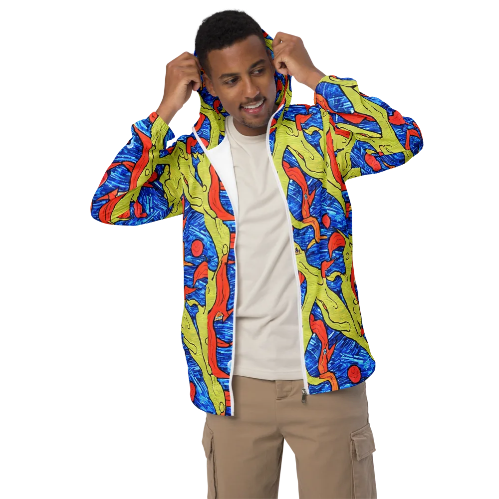 Barbier's Wave on Men's Windbreaker — Front
