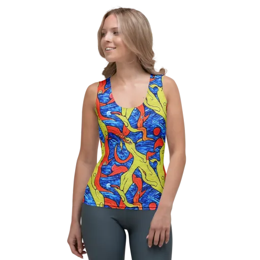 Barbier's Wave on a Women's Tank Top