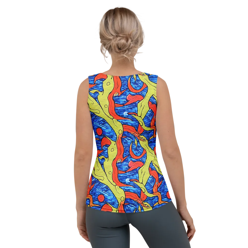 Barbier's Wave on Women's Tank Top — Back