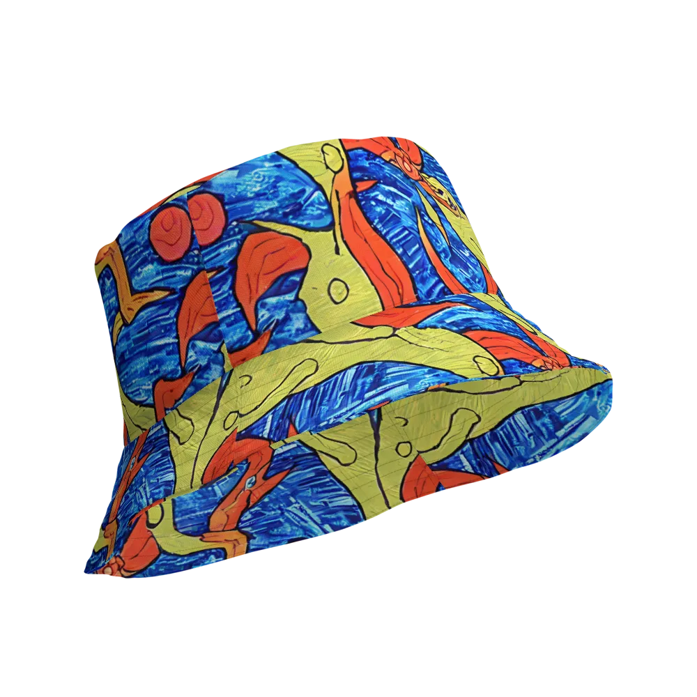 Barbier's Wave on Reversible Bucket Hat — Product details Outside