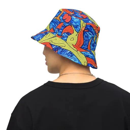 Barbier's Wave on a Reversible Bucket Hat