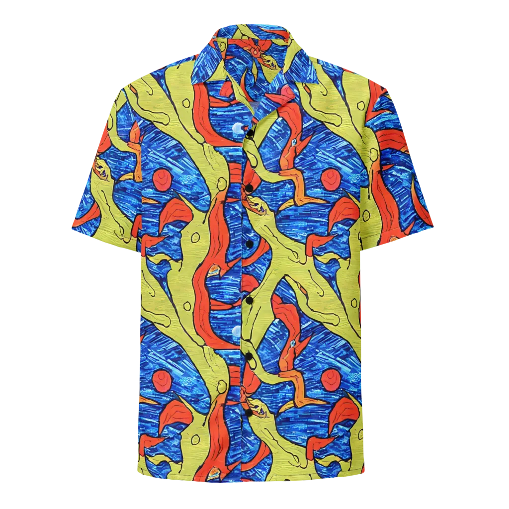 Barbier's Wave on Button Shirt — Front