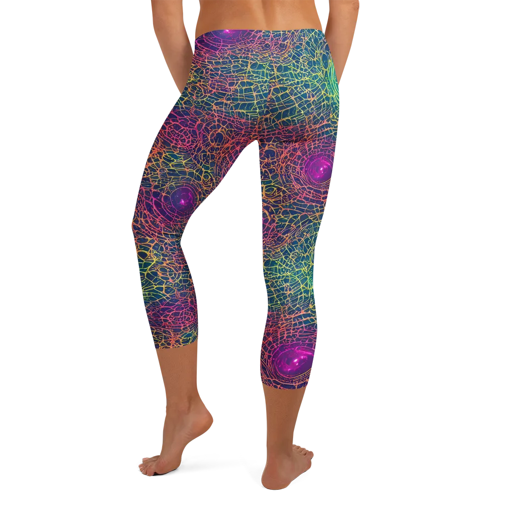 Velde Vortex on Capri Leggings — Back