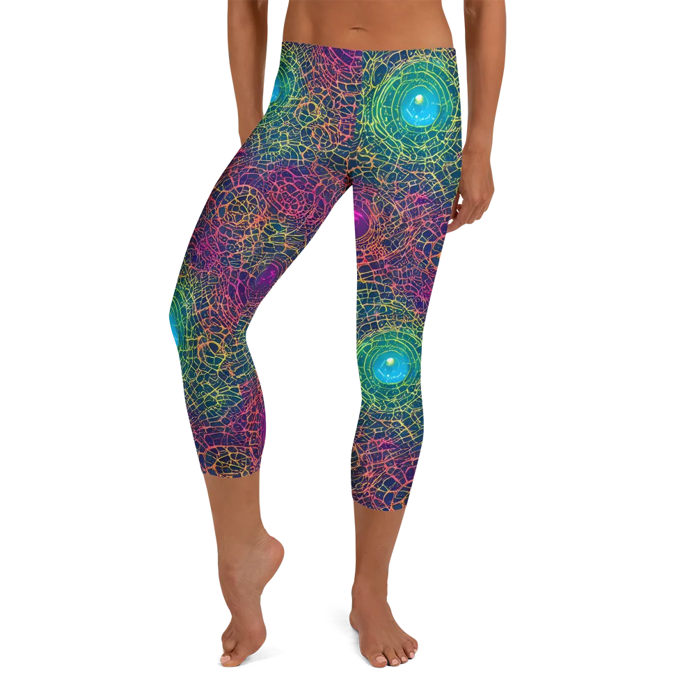 Velde Vortex on Capri Leggings — Front