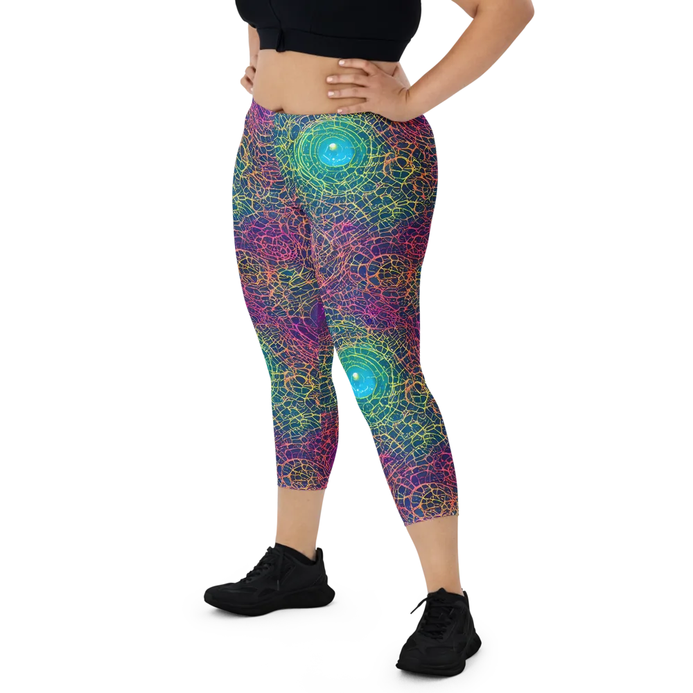 Velde Vortex on Capri Leggings — Front