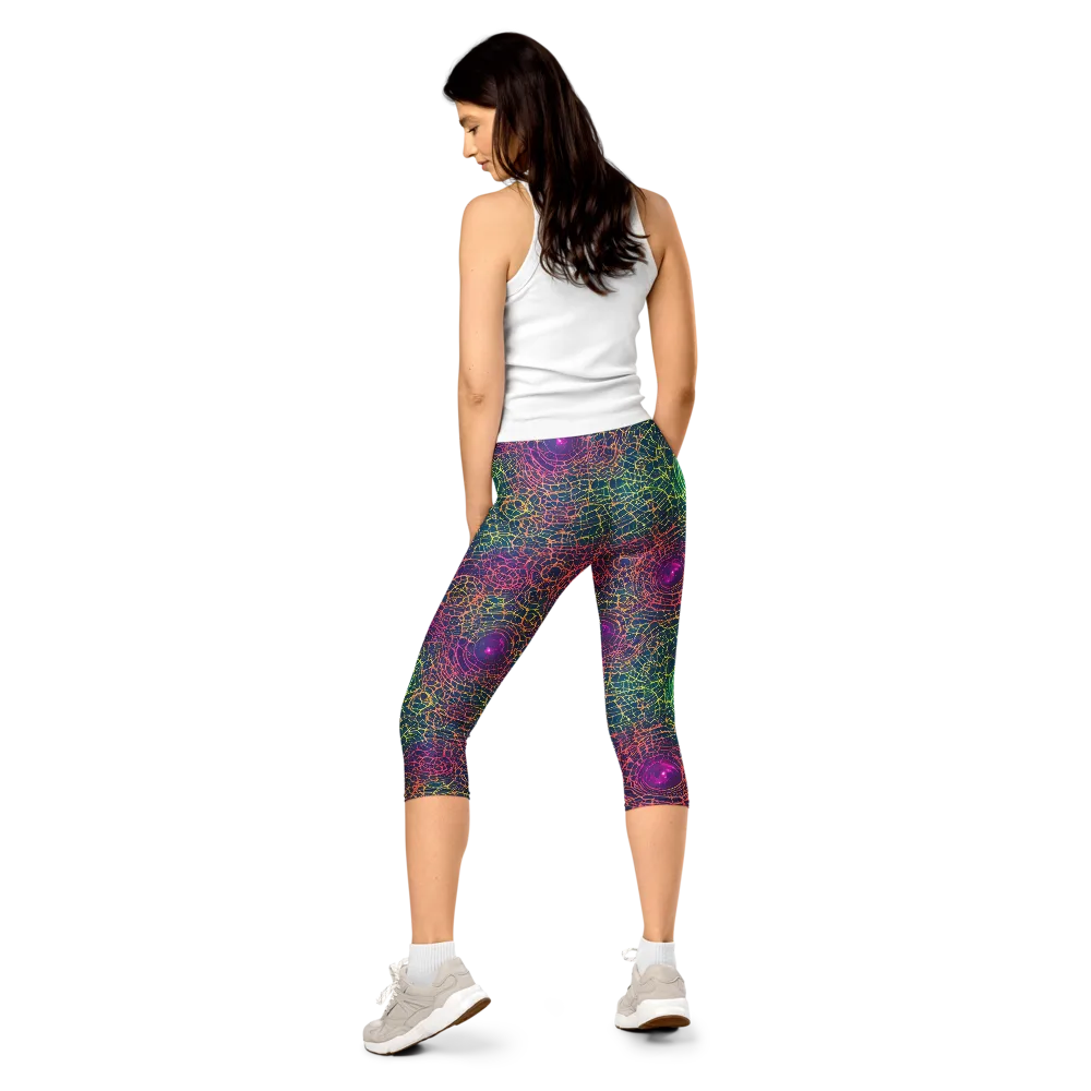 Velde Vortex on Capri Leggings — Back