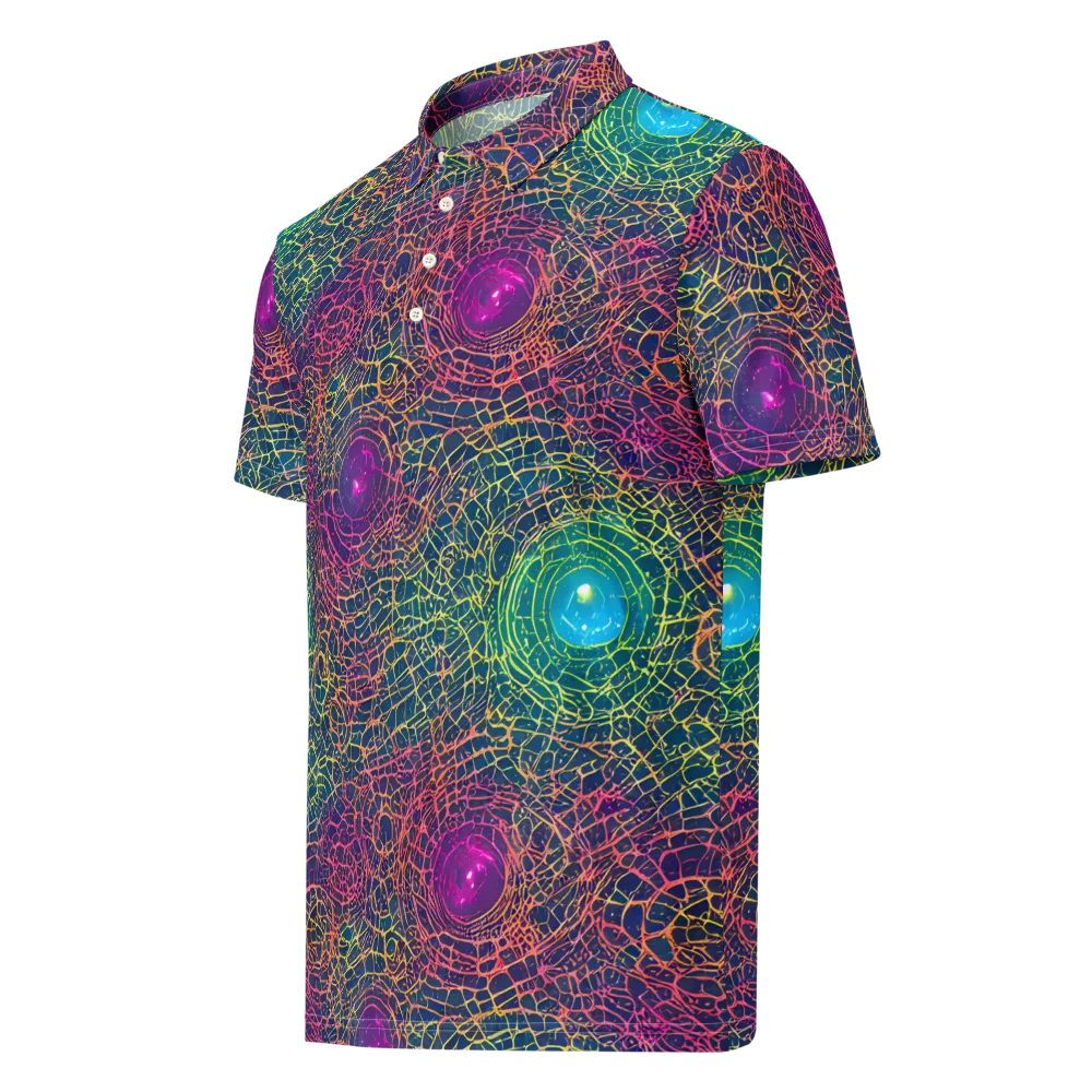 Velde Vortex on Men's Slim Fit Polo Shirt — Left Front