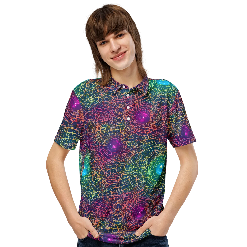 Velde Vortex on Men's Slim Fit Polo Shirt — Front