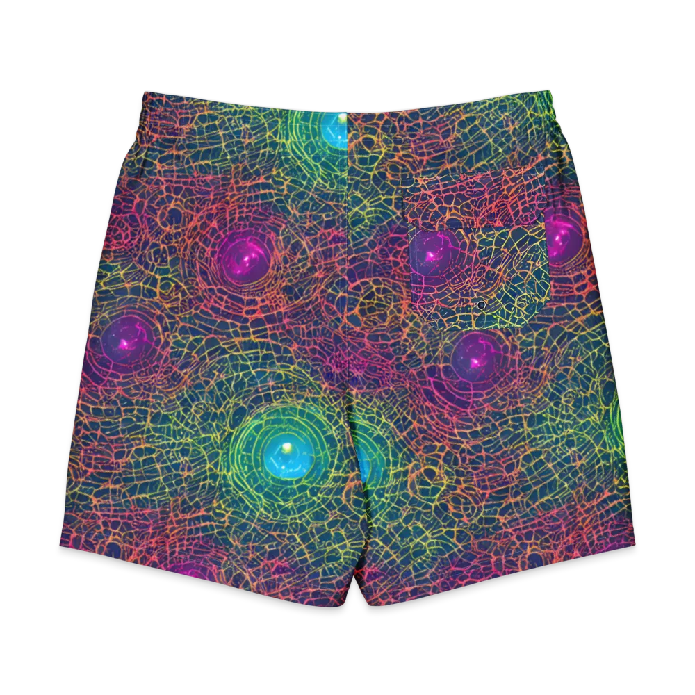 Velde Vortex on Men's Board Shorts — Back