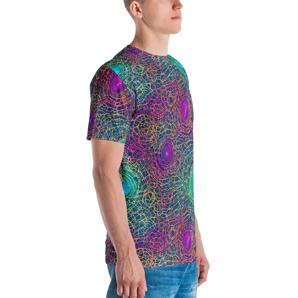 Velde Vortex on Men's Crew Neck T-Shirt — Right