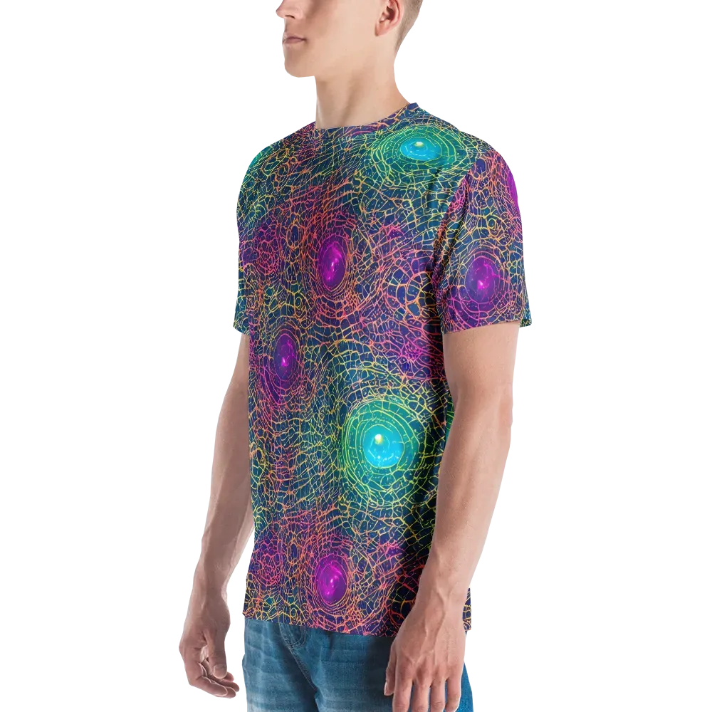 Velde Vortex on Men's Crew Neck T-Shirt — Left
