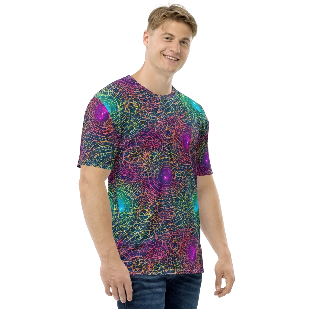Velde Vortex on Men's Crew Neck T-Shirt — Right
