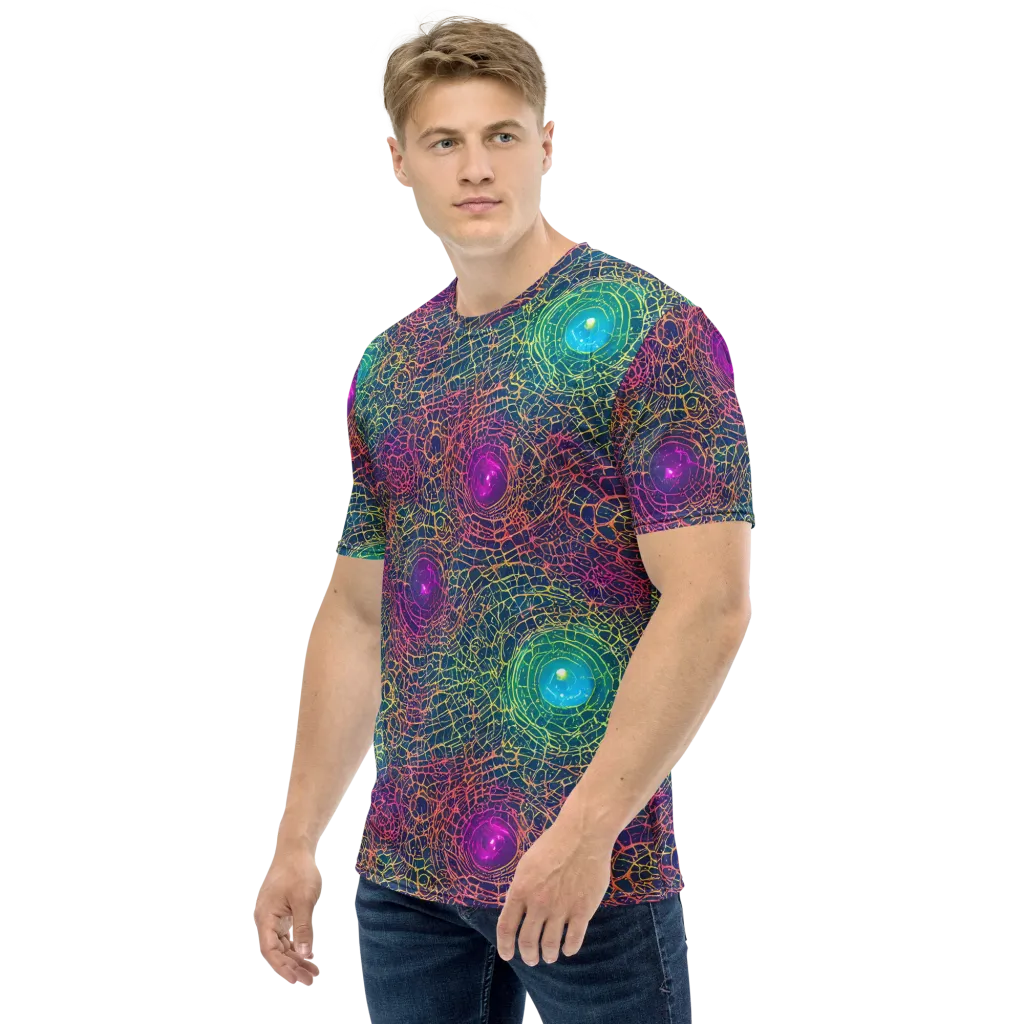 Velde Vortex on Men's Crew Neck T-Shirt — Left