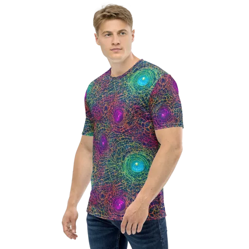 Velde Vortex on a Men's Crew Neck T-Shirt