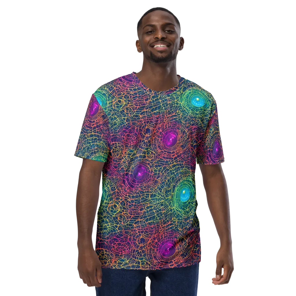 Velde Vortex on Men's Crew Neck T-Shirt — Front