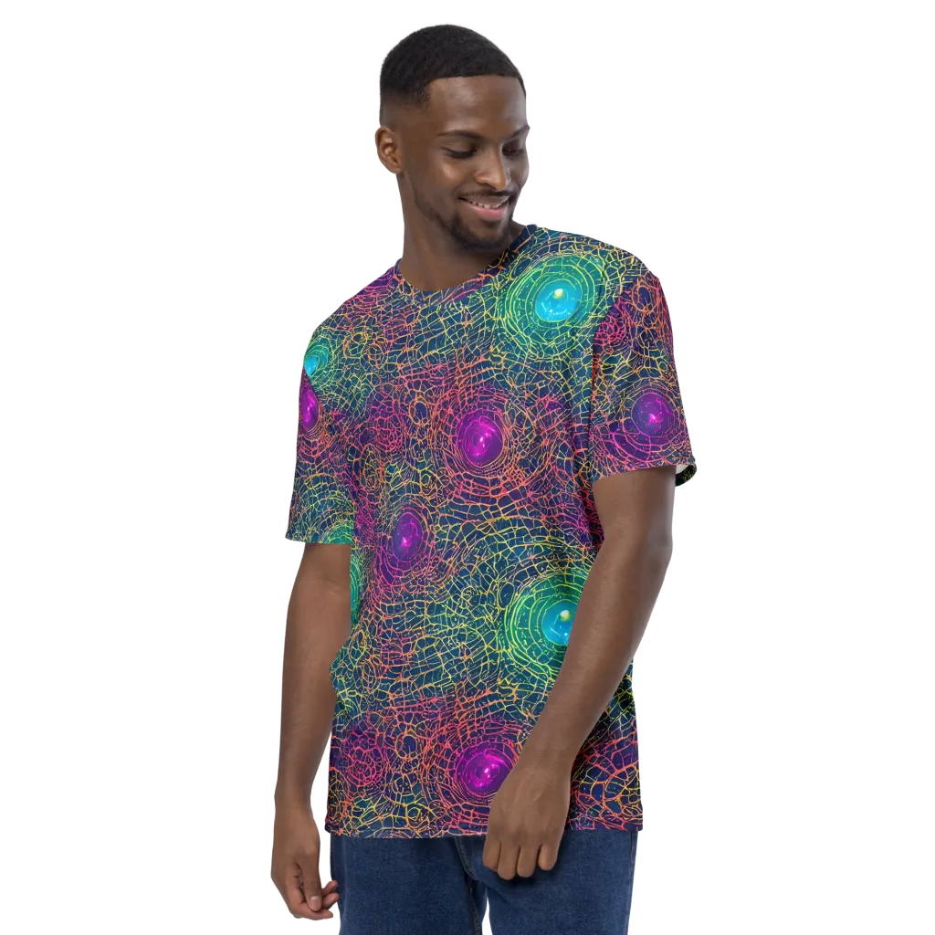 Velde Vortex on Men's Crew Neck T-Shirt — Left