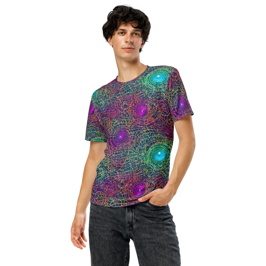 Velde Vortex on Men's Crew Neck T-Shirt — Front