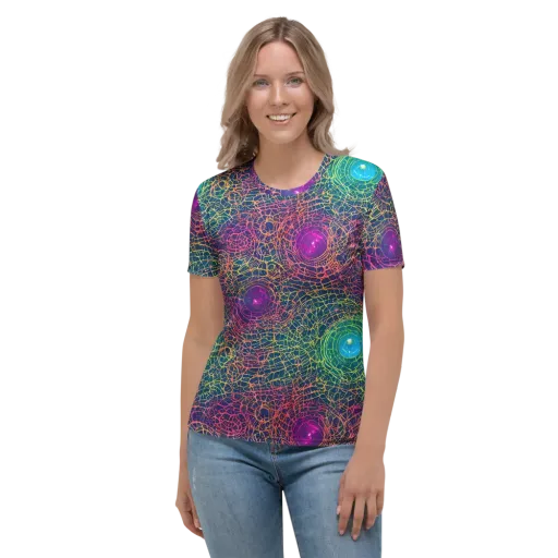 Velde Vortex on a Women's Crew Neck T-Shirt