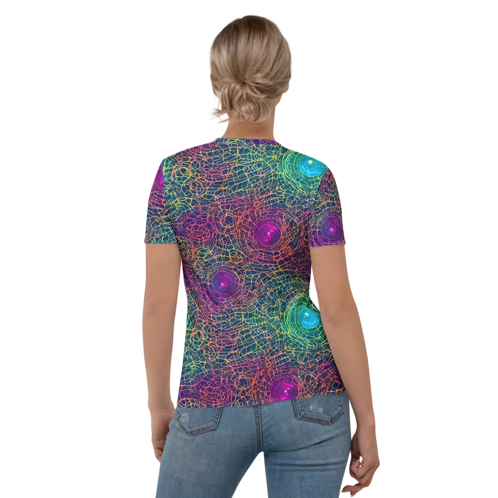 Velde Vortex on Women's Crew Neck T-Shirt — Back