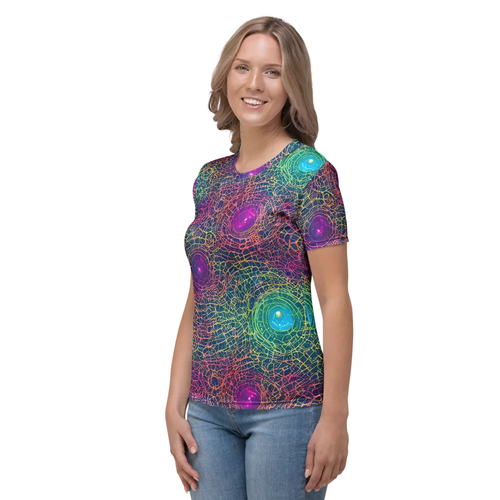 Velde Vortex on Women's Crew Neck T-Shirt — Left