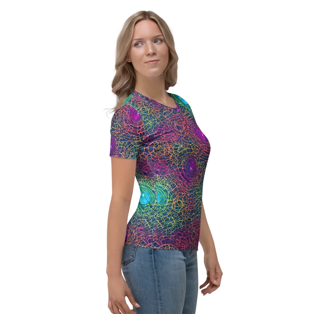 Velde Vortex on Women's Crew Neck T-Shirt — Right