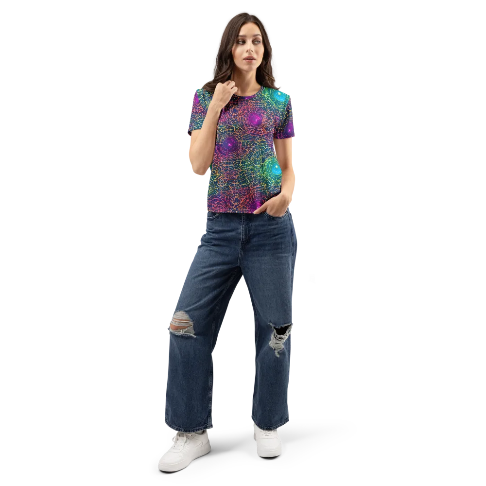Velde Vortex on Women's Crew Neck T-Shirt — Front