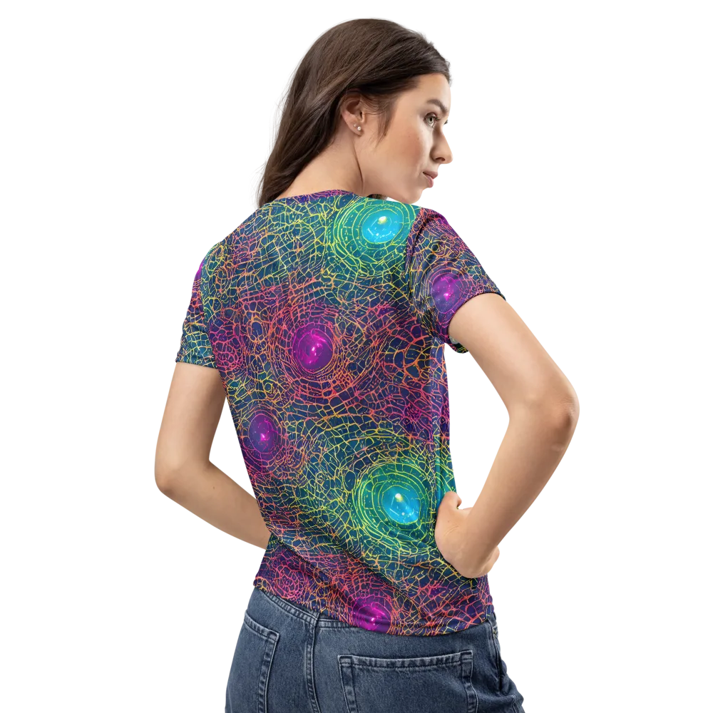 Velde Vortex on Women's Crew Neck T-Shirt — Back