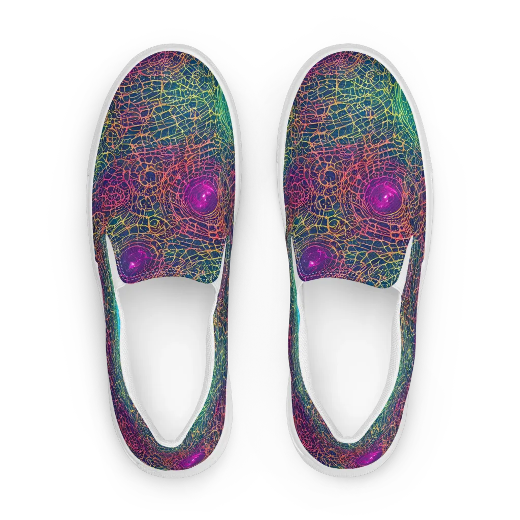 Velde Vortex on Men's Slip-On Canvas Shoes — Front