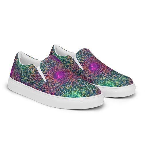 Velde Vortex on a Men's Slip-On Canvas Shoes
