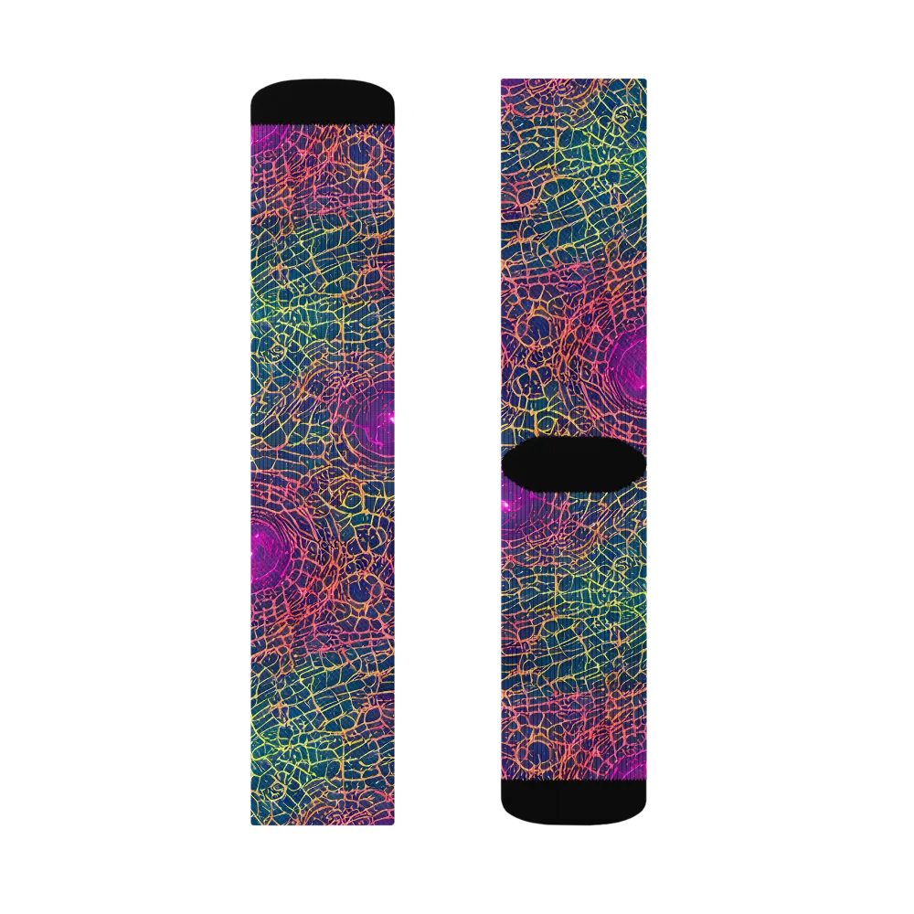 Velde Vortex on Socks — Left Sock