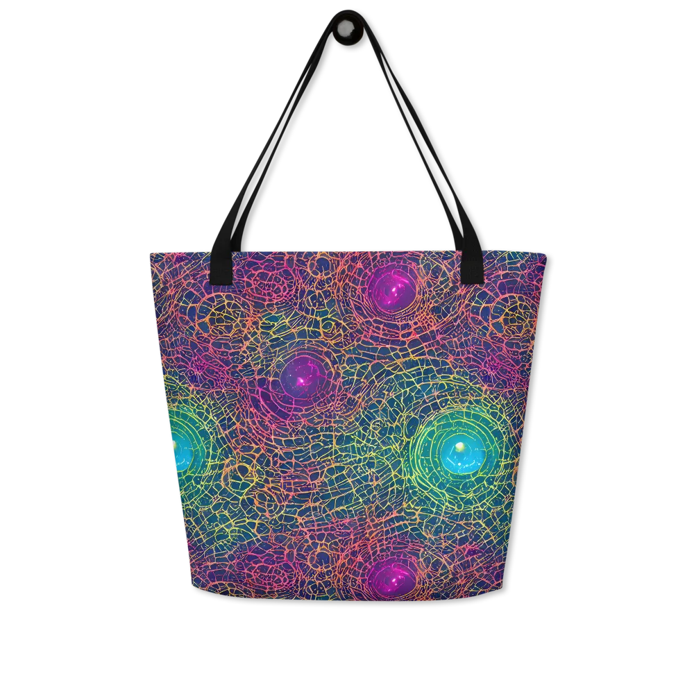 Velde Vortex on Large Tote Bag W/ Pocket — Front