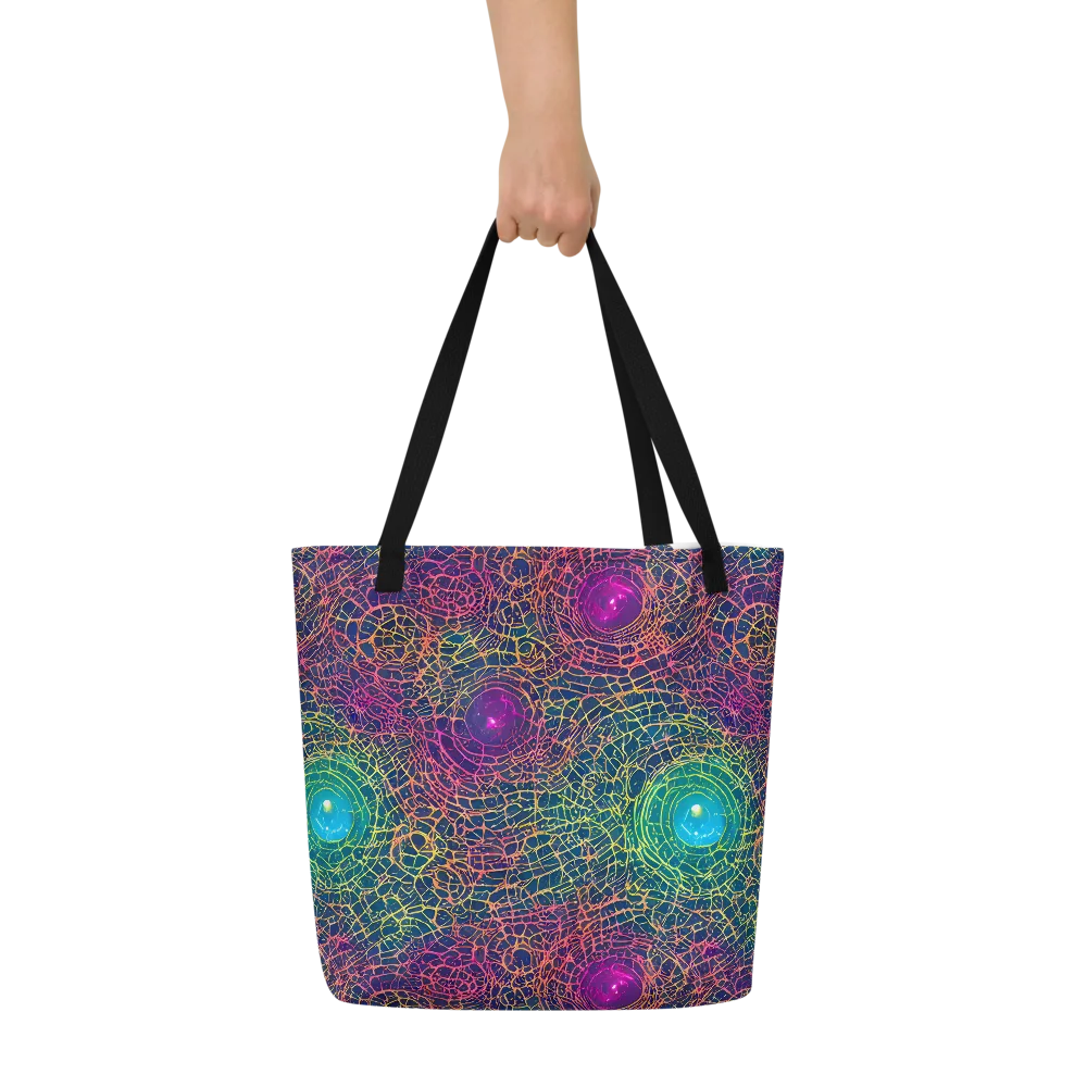 Velde Vortex on Large Tote Bag W/ Pocket — Front