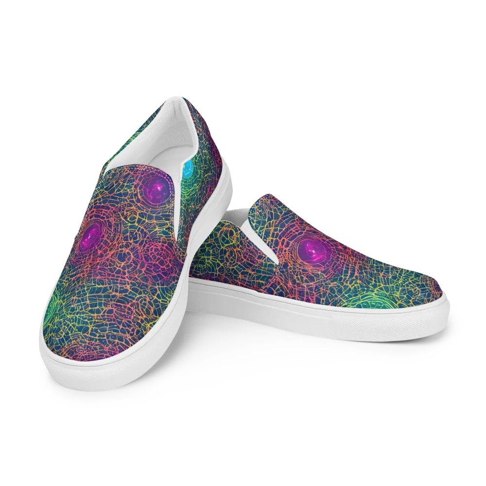 Velde Vortex on Women's Slip-On Canvas Shoes — Left Front