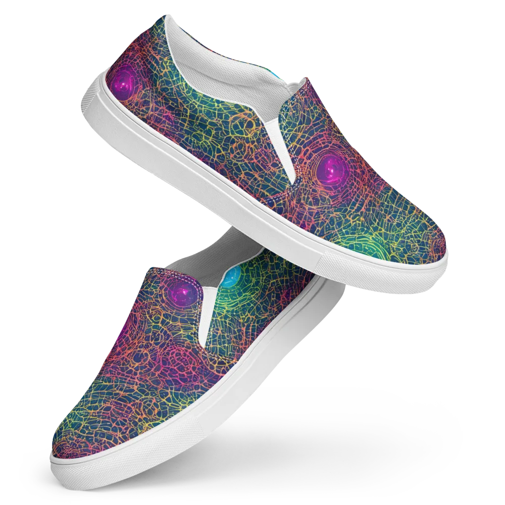 Velde Vortex on Women's Slip-On Canvas Shoes — Front