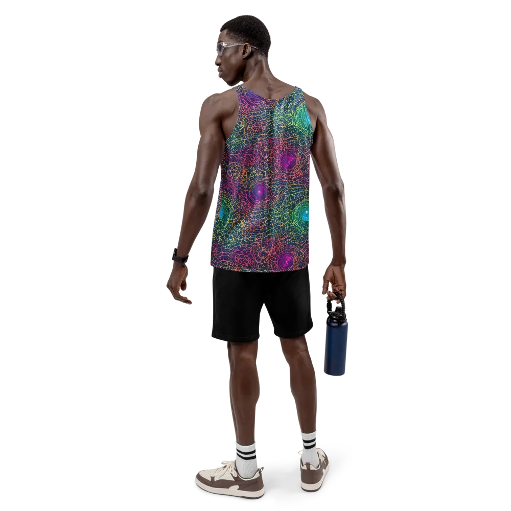 Velde Vortex on Men's Tank Top — Back