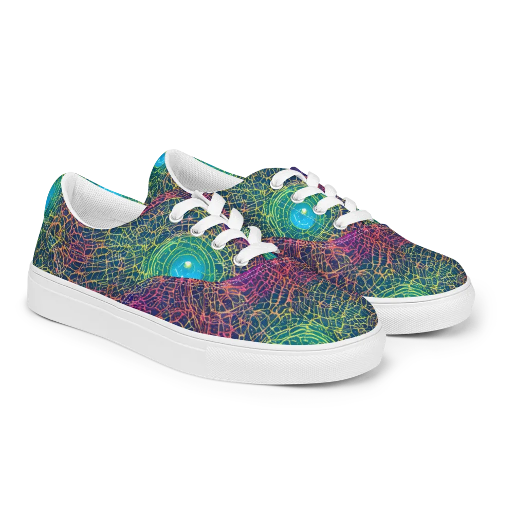 Velde Vortex on Men's Lace-Up Canvas Shoes — Right Front