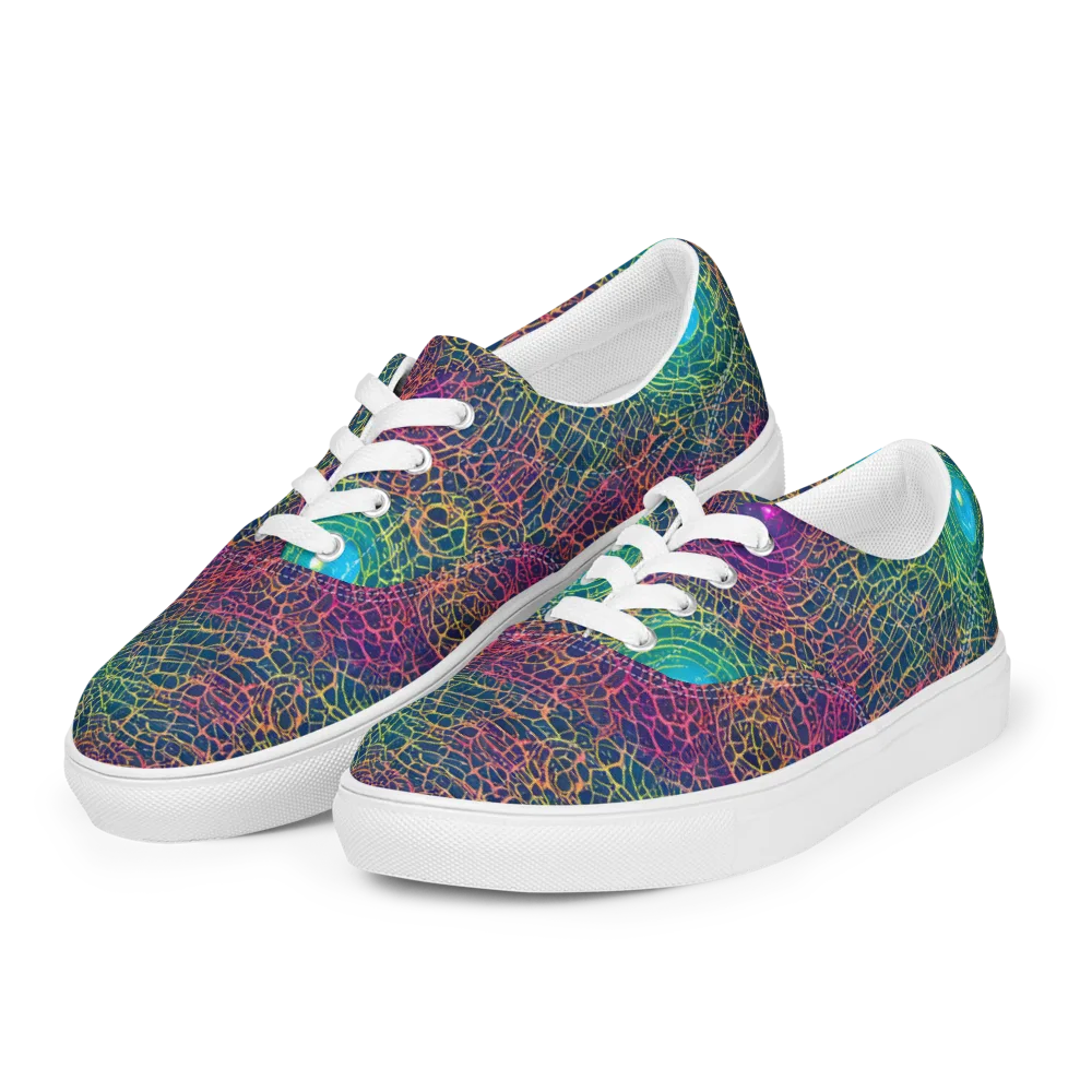 Velde Vortex on Men's Lace-Up Canvas Shoes — Left Front