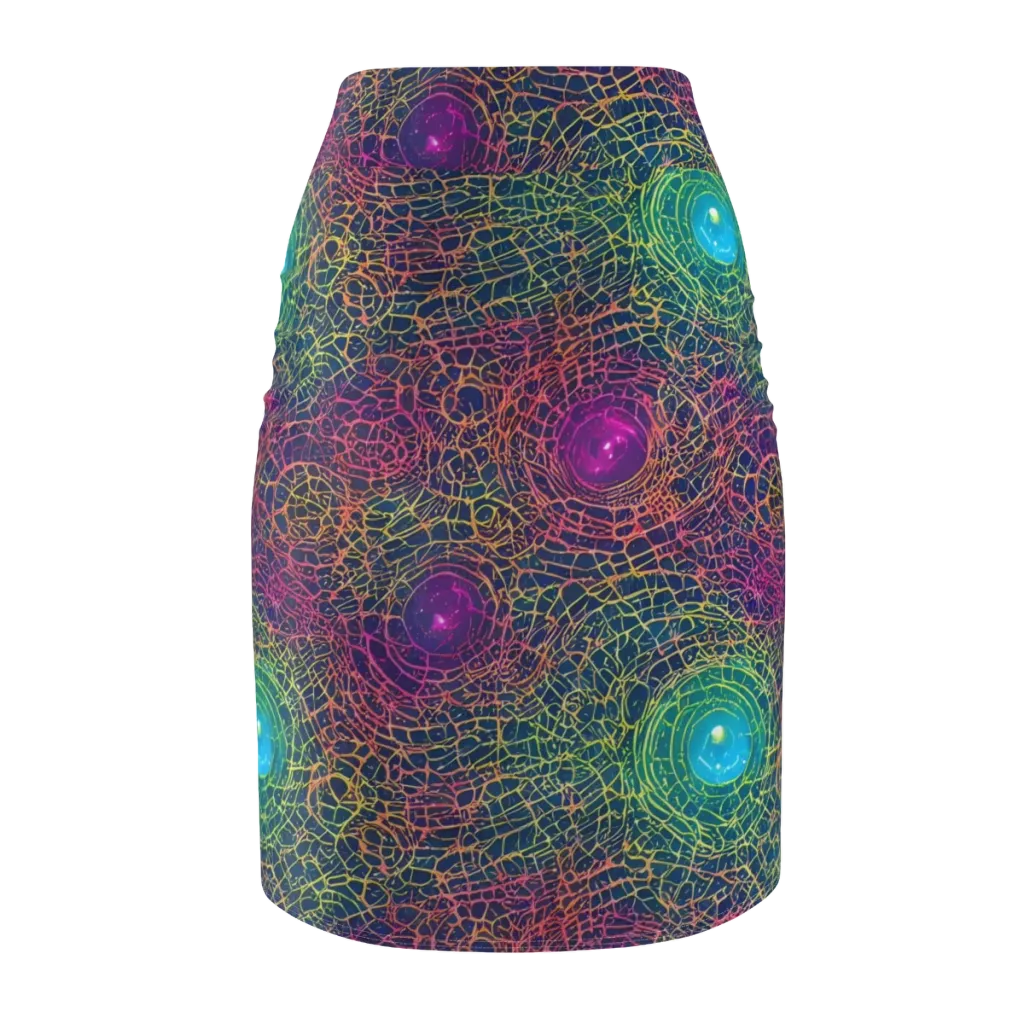 Velde Vortex on Pencil Skirt — Back