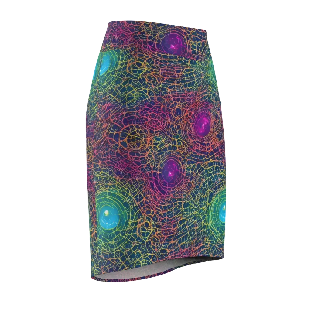Velde Vortex on Pencil Skirt — Front Side