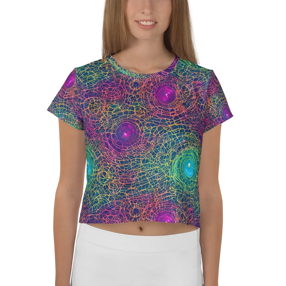 Velde Vortex on Crop Tee — Front