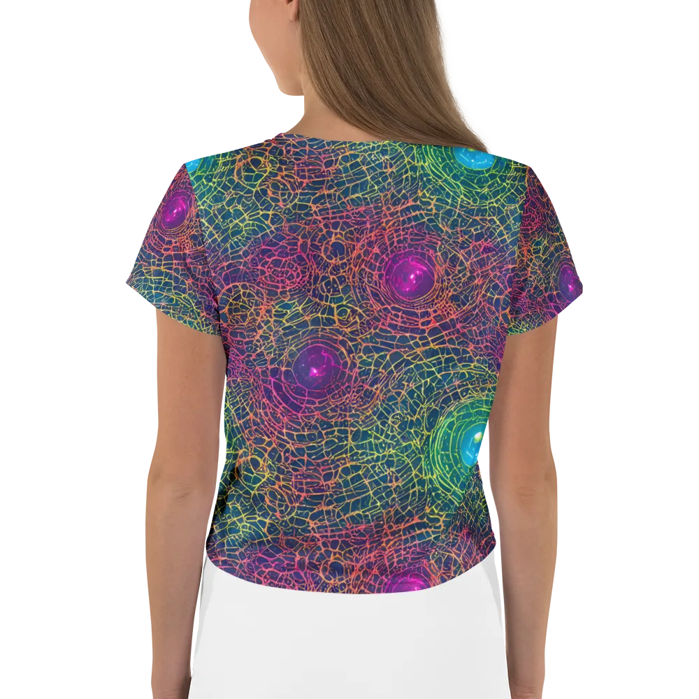 Velde Vortex on Crop Tee — Back