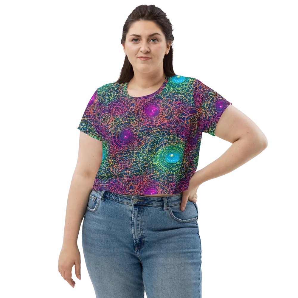 Velde Vortex on Crop Tee — Front