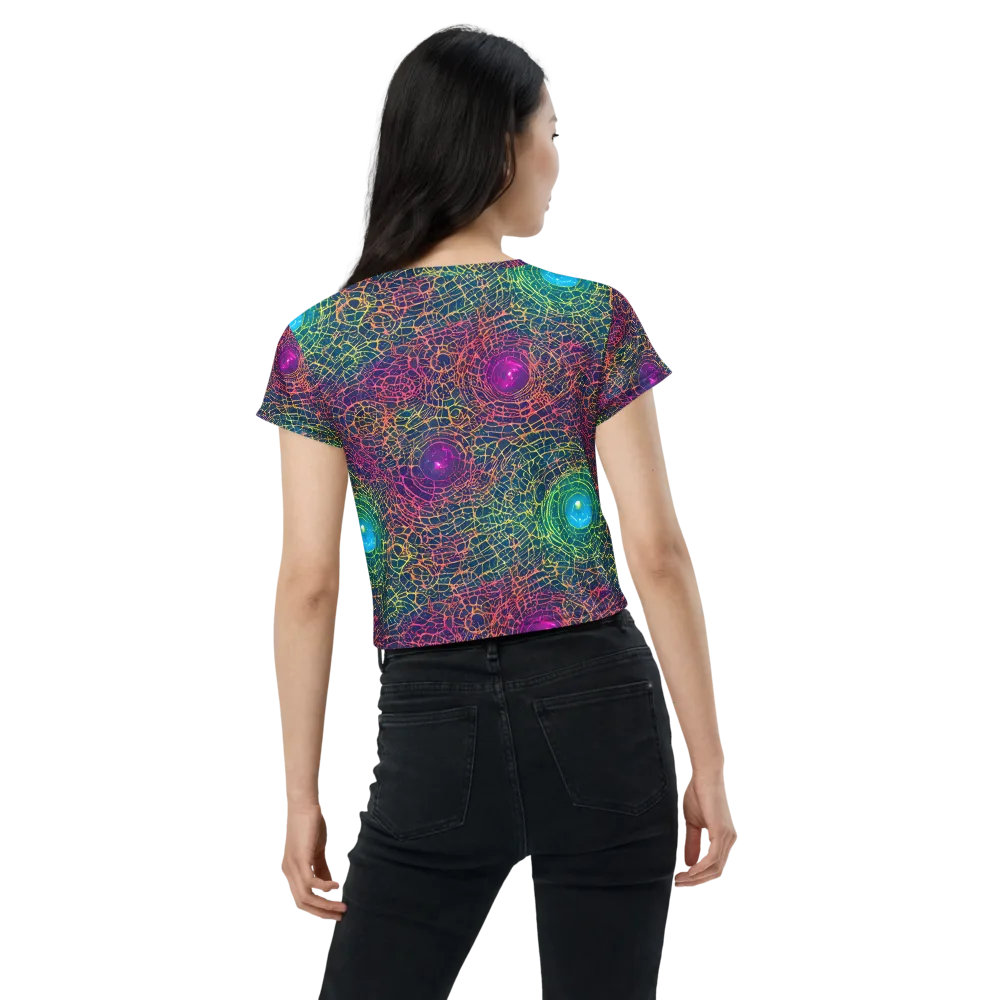 Velde Vortex on Crop Tee — Back