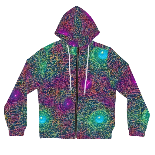 Velde Vortex on a Women's Full-Zip Hoodie