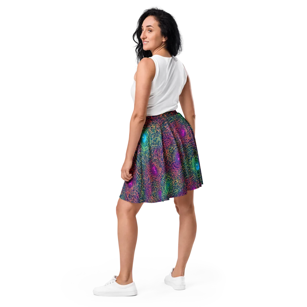 Velde Vortex on Skater Skirt — Back