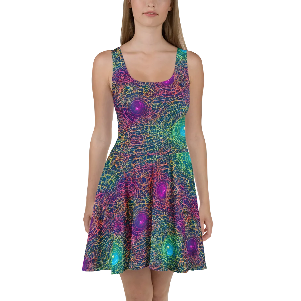 Velde Vortex on Skater Dress — Front