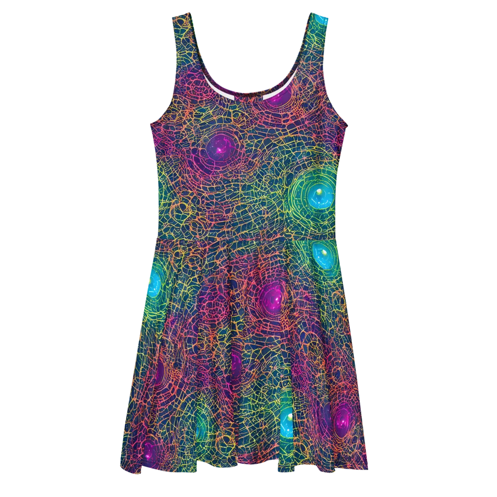 Velde Vortex on Skater Dress — Front