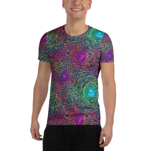 Velde Vortex on a Men's Athletic T-Shirt
