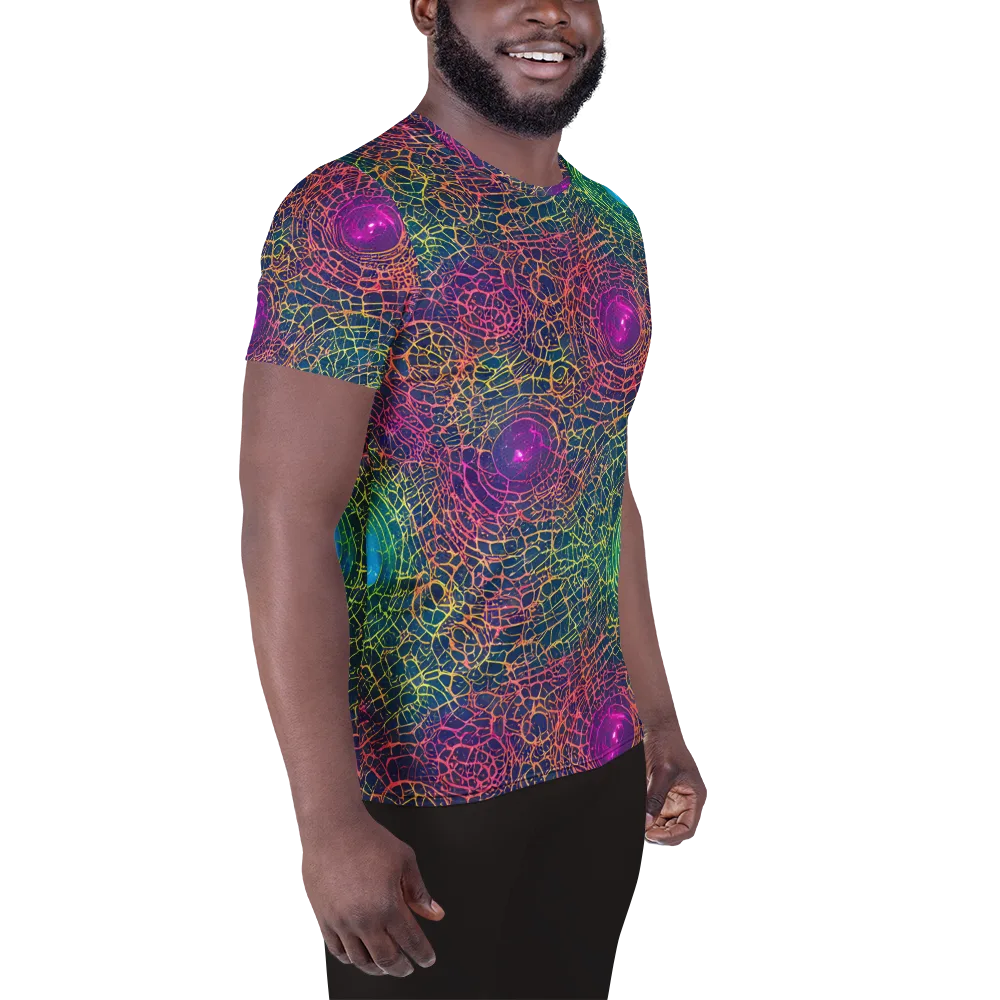 Velde Vortex on Men's Athletic T-Shirt — Right