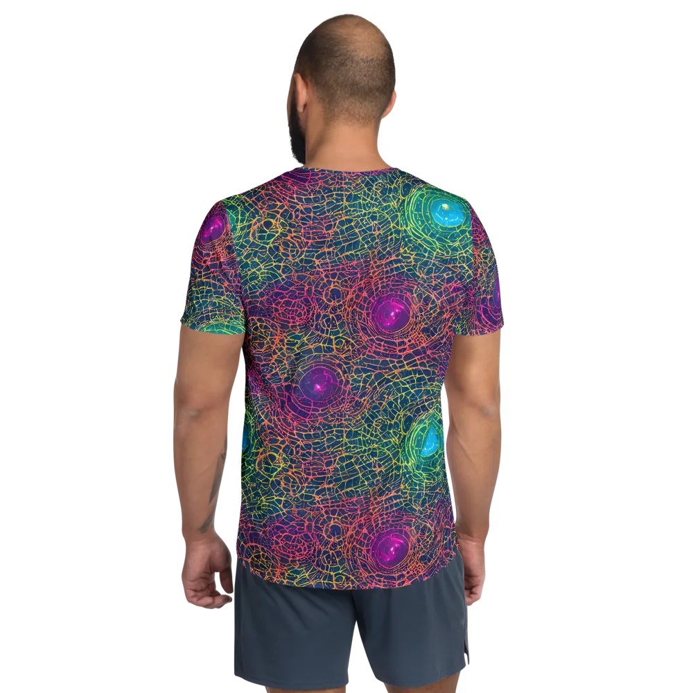 Velde Vortex on Men's Athletic T-Shirt — Back